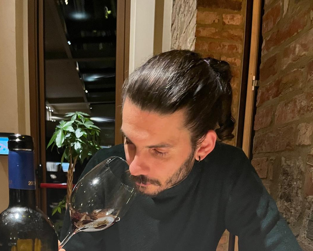 Nik in vineyard